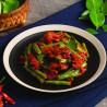 Stir Fried Jackfruit and Green Bean in Red Curry Paste