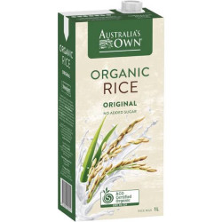 Australian Owned Organic Rice Milk 1lt